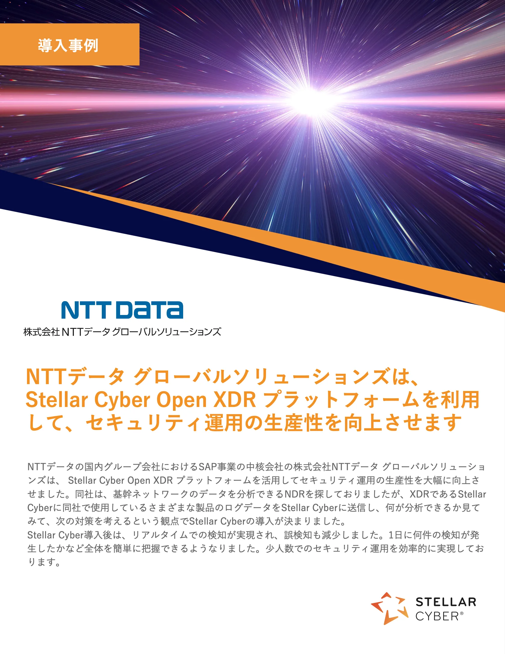 導入事例 NTT DATA GSLの資料画像